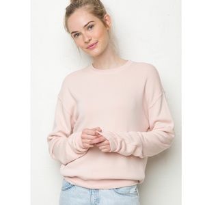 Brandy Melville baby pink sweatshirt 💕